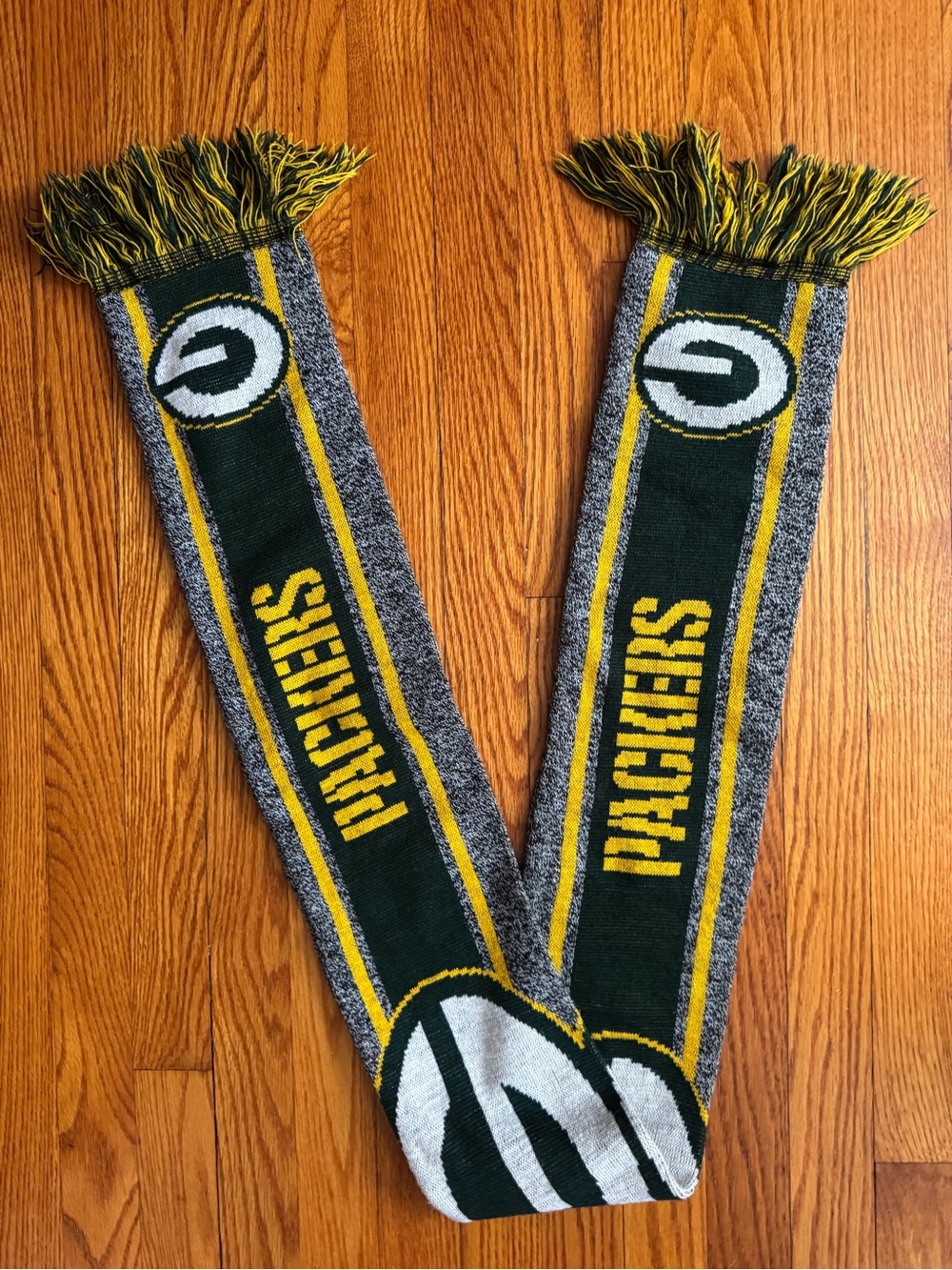 NFL Green Bay Packers Green and Gold Scarf